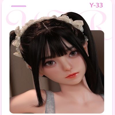 Beli Double Ponytail Blowjob Kepala Boneka Seks Dengan Wajah Gemuk, Wajah Innocence Blowjob Kepala Boneka Seks Dengan Mata Bulat Besar pembuatan online