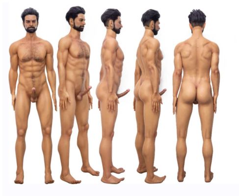 Beli 176cm silikon pria cinta boneka seks realistis semua kembali gaya rambut kuat lengan otot kaki pembuatan online