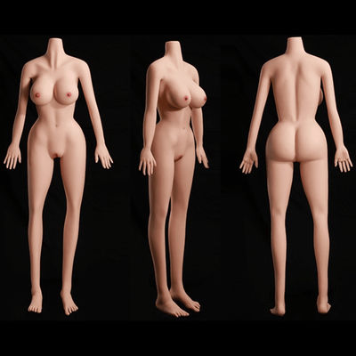 Kepala boneka seks yang dapat disesuaikan TPE / Silikon Tubuh wanita dengan pantat besar Payudara besar-MARCY